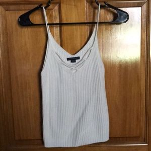 White ribbed tank